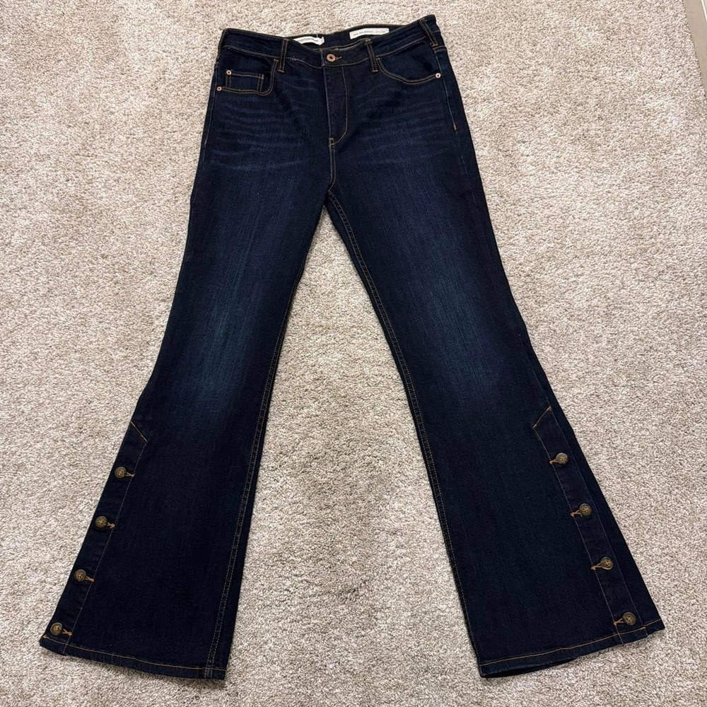 Pilcro High Rise Bootcut Jeans | Dark Wash | 32